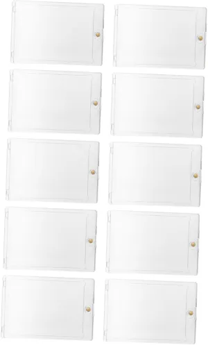 10pcs Magnetic Game Card Organizer Case Transparent Playing Card Holder for Easy for Game Offices Schools and Entertainment Events