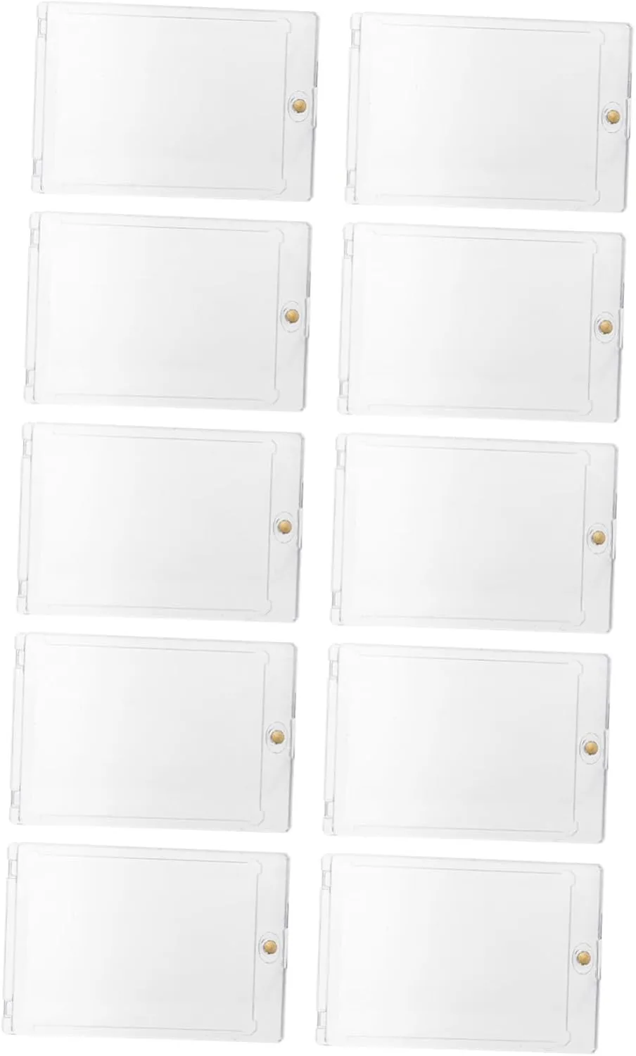 10pcs Magnetic Game Card Organizer Case Transparent Playing Card Holder for Easy for Game Offices Schools and Entertainment Events
