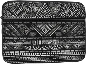 17 inch Laptop Sleeve Bag Black and white tribe Laptop Bag Shockproof Computer Carrying Cover Slim Briefcase Handbag