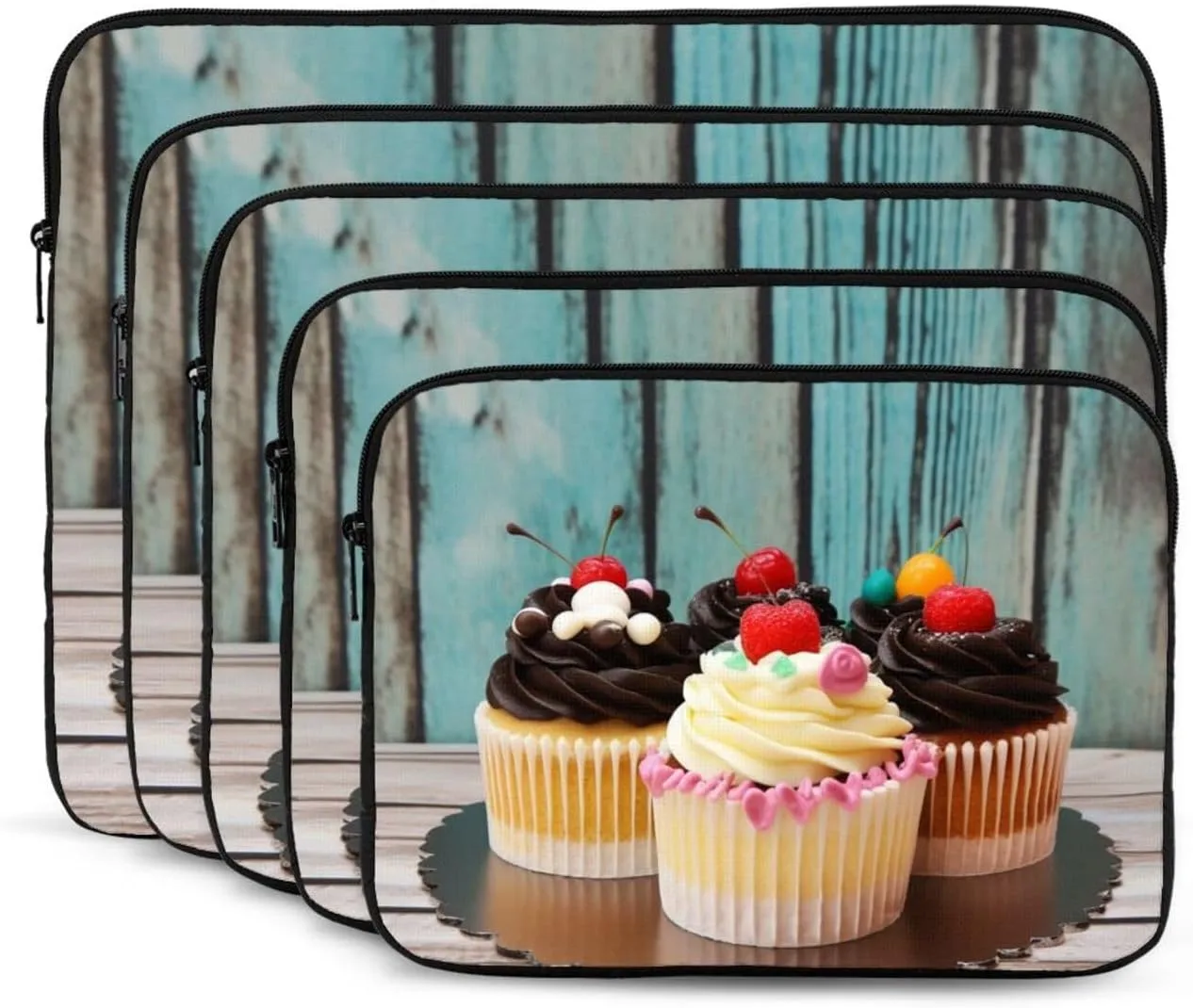 17 Inch Laptop Sleeve Bag Waterproof Shockproof Laptop Case Bag Bakery Cake Computer Skin Bags Lightweight Tablet Carrying Case
