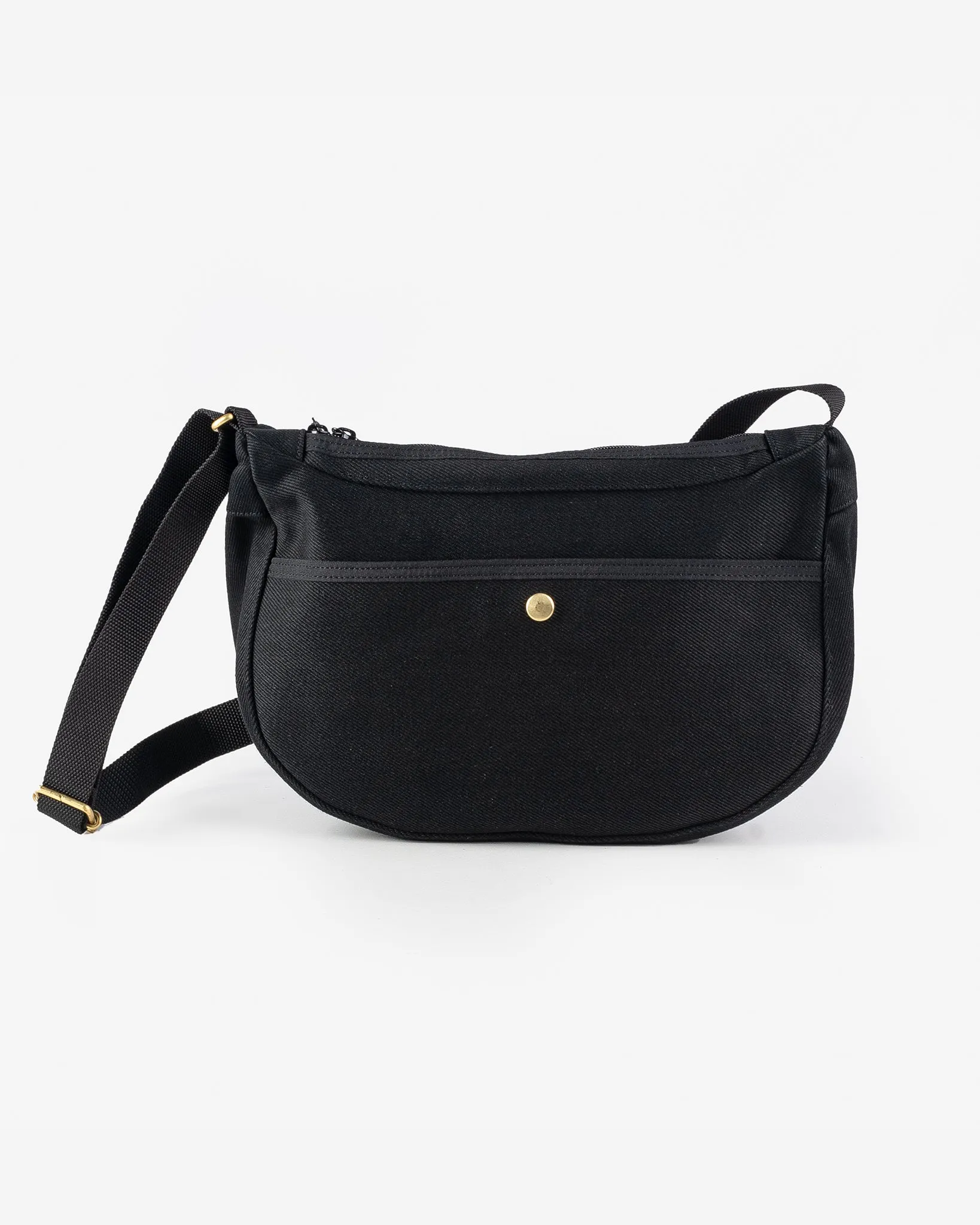 21oz Denim Small Shoulder Bag - Black