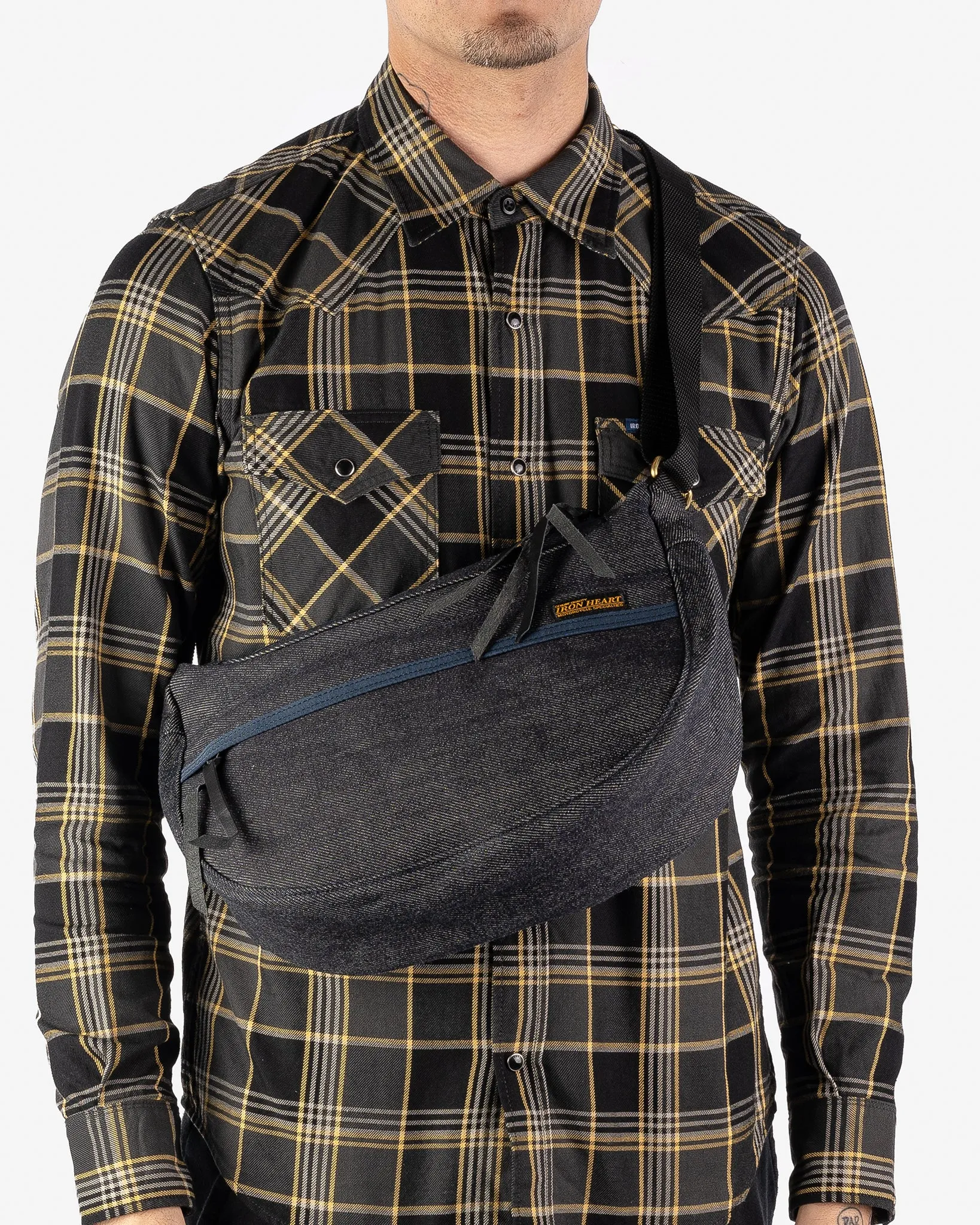 21oz Selvedge Denim Small Shoulder Bag - Indigo