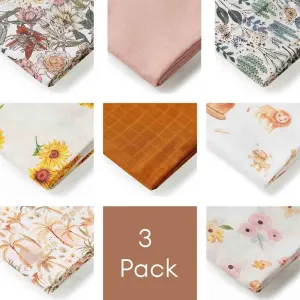 3 Pack Organic Muslin Wrap
