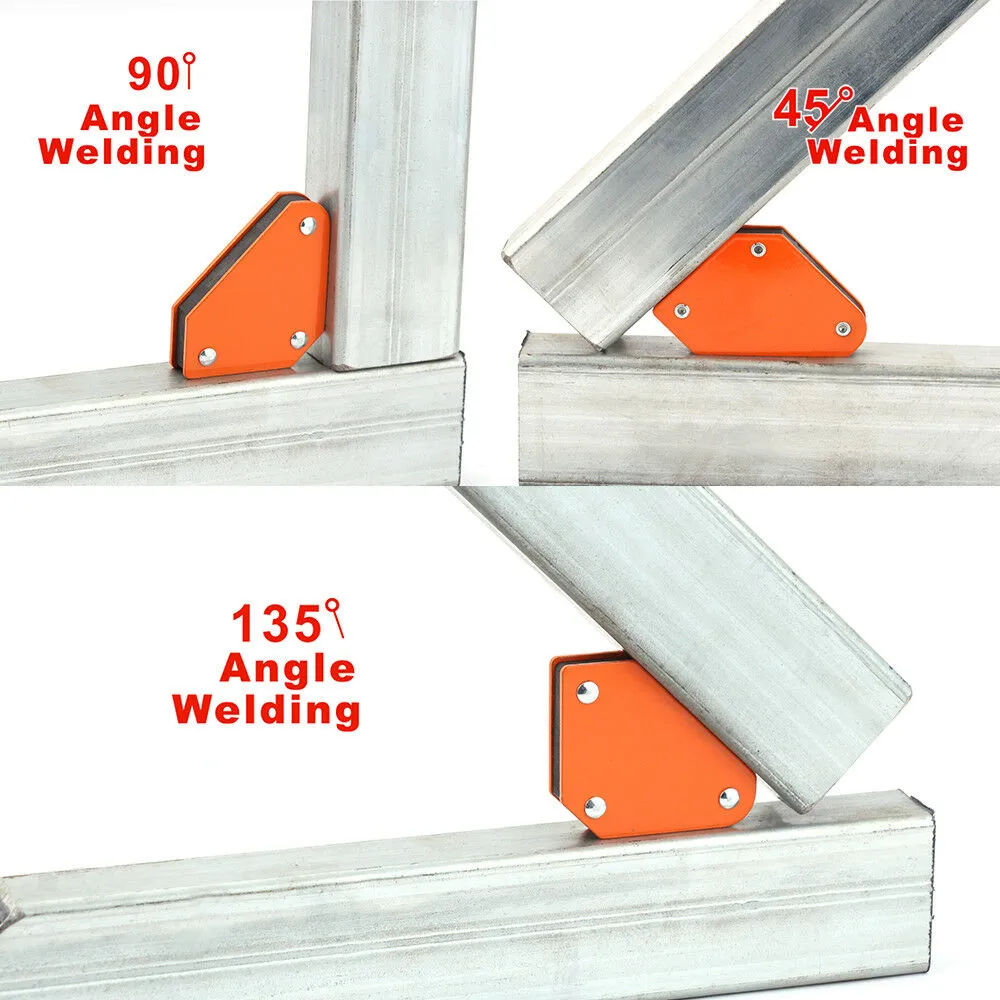 4 Piece Welding Magnet Magnetic Square Welder Holders | Arrow Clamp | 45 90 135° 4.5KG 10LB