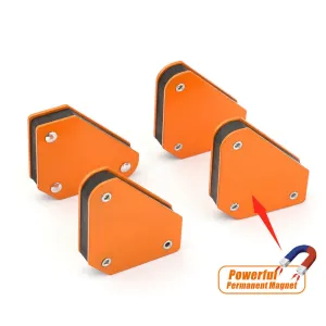 4 Piece Welding Magnet Magnetic Square Welder Holders | Arrow Clamp | 45 90 135° 4.5KG 10LB