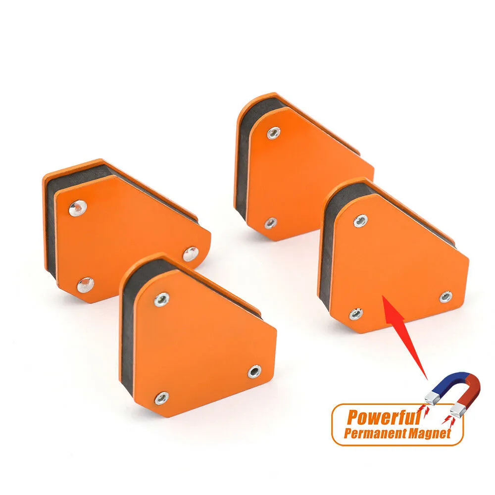 4 Piece Welding Magnet Magnetic Square Welder Holders | Arrow Clamp | 45 90 135° 4.5KG 10LB