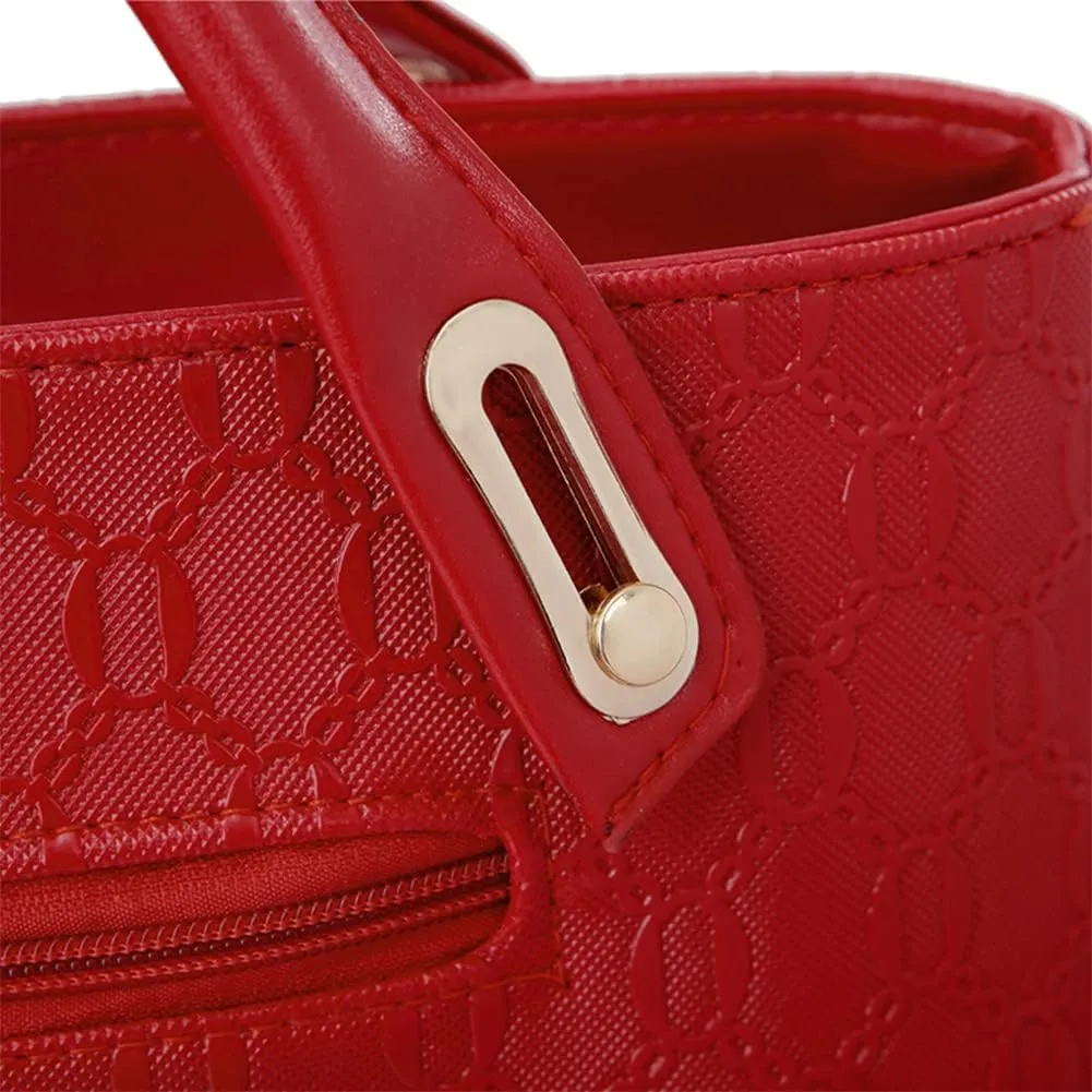 4pcs Set Handbags for Women Shoulder Bag Purse Card Holder Shopper Tote Satchels
