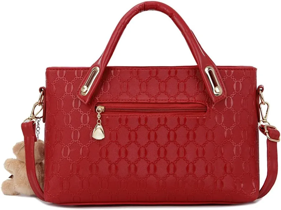 4pcs Set Handbags for Women Shoulder Bag Purse Card Holder Shopper Tote Satchels