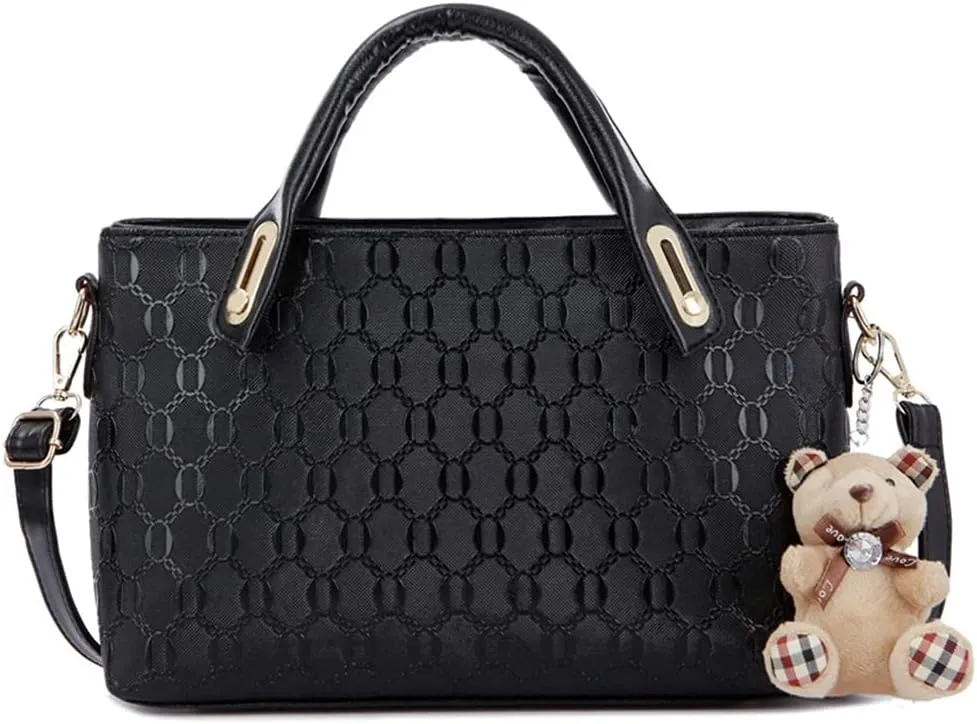 4pcs Set Handbags for Women Shoulder Bag Purse Card Holder Shopper Tote Satchels