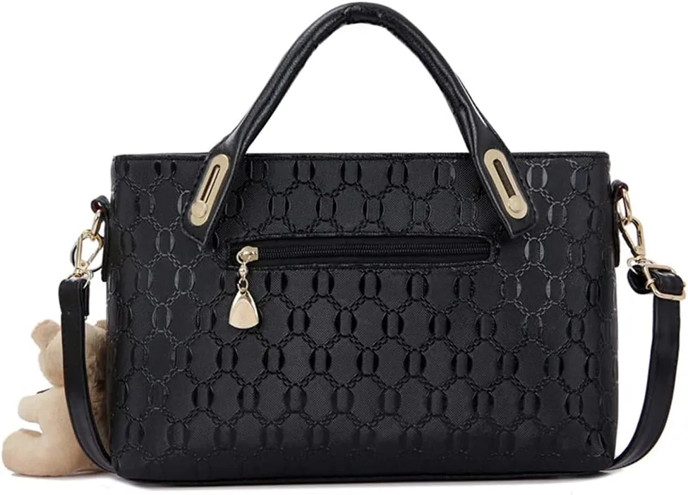 4pcs Set Handbags for Women Shoulder Bag Purse Card Holder Shopper Tote Satchels