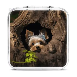 A Little Yorkshire Terrier Switch Game Case Switch Game Holder Cartridge Case Storage 12 Games & 2 Micro Sd Card Slots, Travel Carry Cases, Portable Games Card Storage, Hard Shell, Buckle Closure