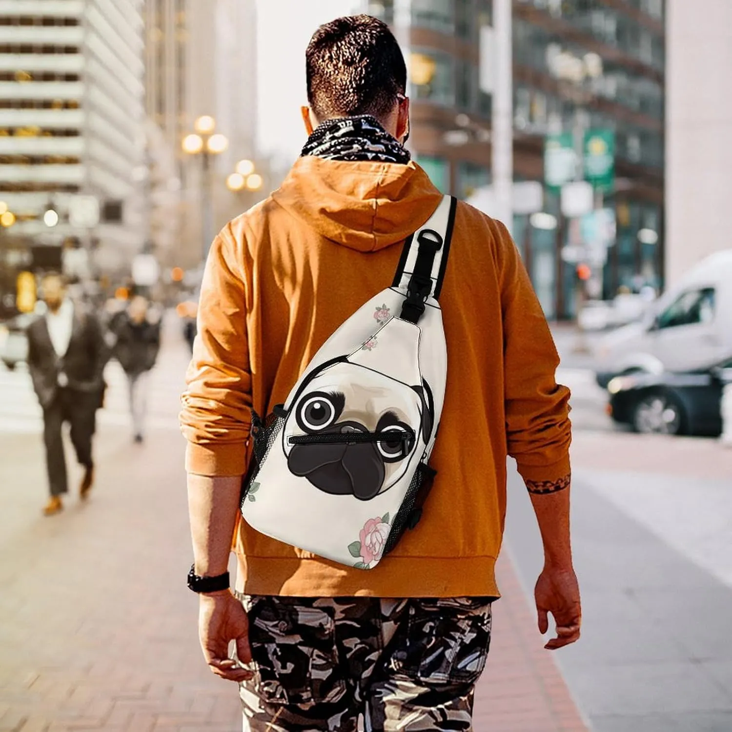 A Psychedelic Cat Sling Bag Crossbody Bags Cross Body Bag Fanny Packs Chest Bags Sling Purses for Travel