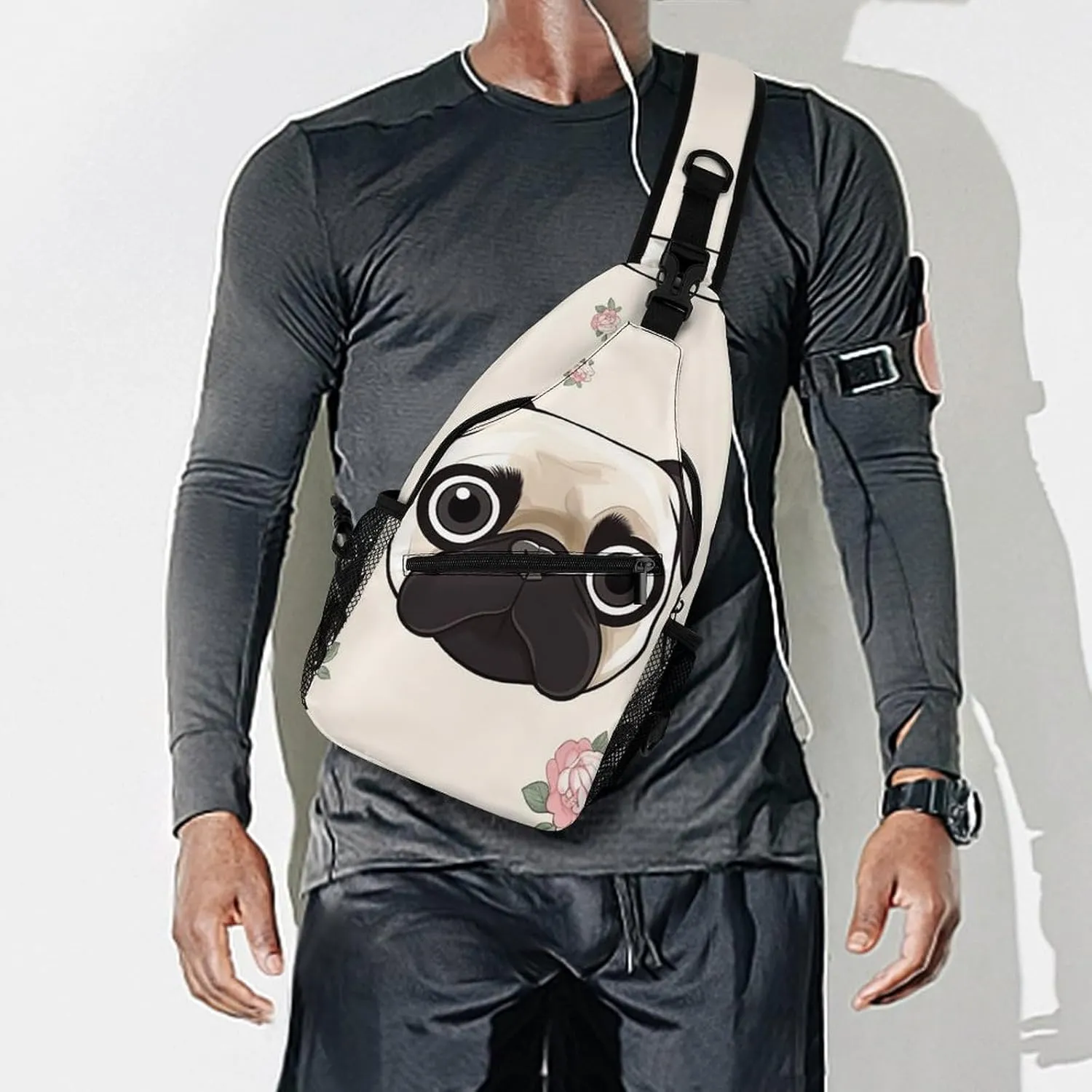 A Psychedelic Cat Sling Bag Crossbody Bags Cross Body Bag Fanny Packs Chest Bags Sling Purses for Travel