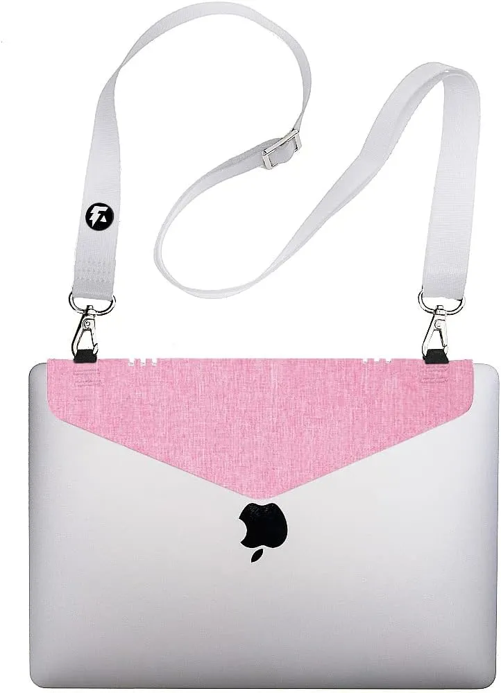 Adhesive Crossbody Laptop Carrier – Bag Sleeve Case Alternative – SMALL – Fits Acer, Apple, Google, HP, Microsoft