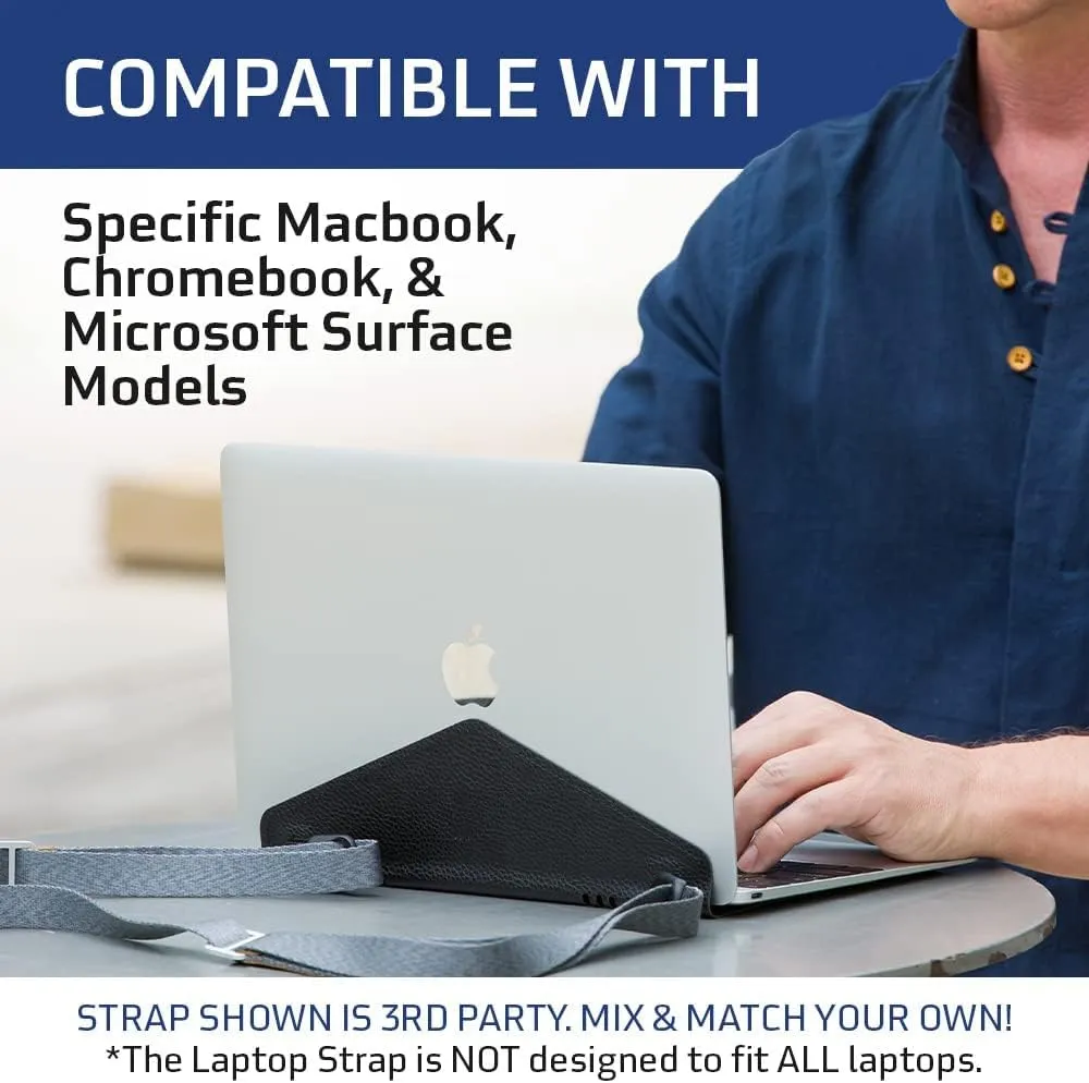 Adhesive Crossbody Laptop Carrier – Bag Sleeve Case Alternative – SMALL – Fits Acer, Apple, Google, HP, Microsoft