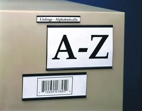 AIGNER INDEX MC102 LBL Holder,1"X2",Magnetic C Channel,PK25