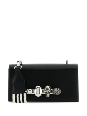 Alexander Mcqueen Black Cross Bags