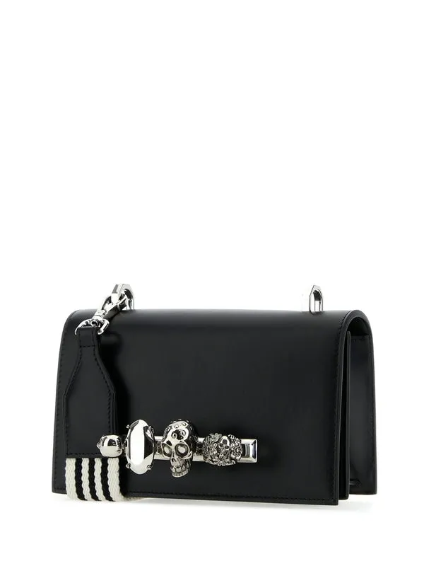 Alexander Mcqueen Black Cross Bags