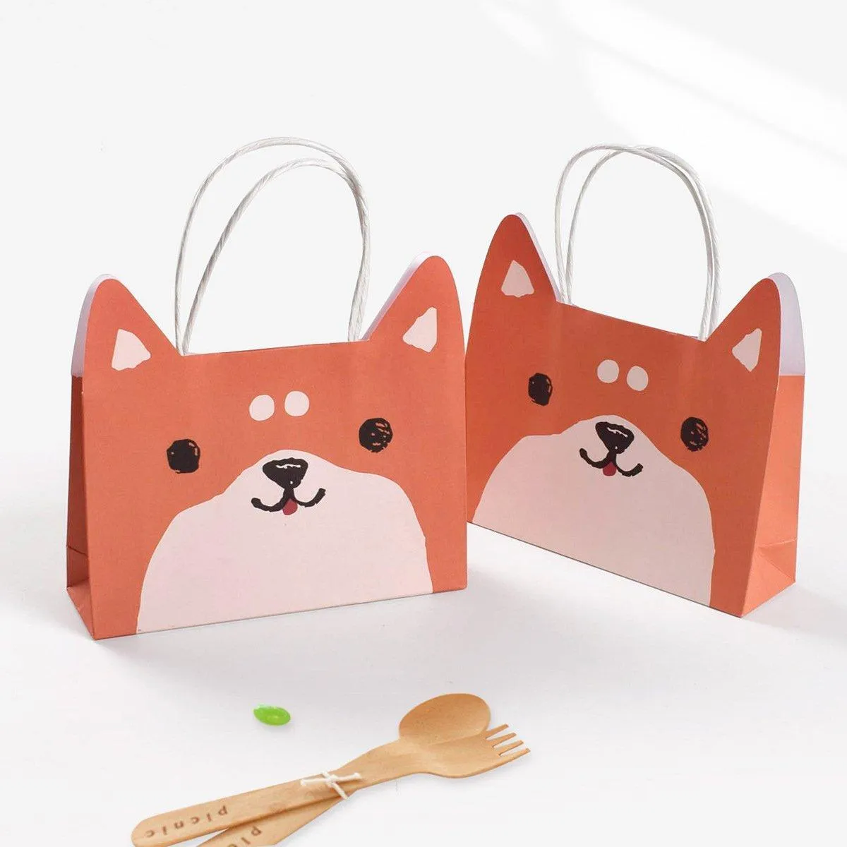 Animal Shaped Gift Bags 20PCS Kraft Paper