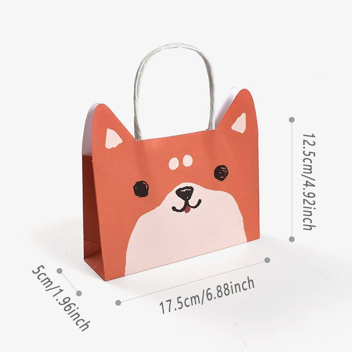 Animal Shaped Gift Bags 20PCS Kraft Paper