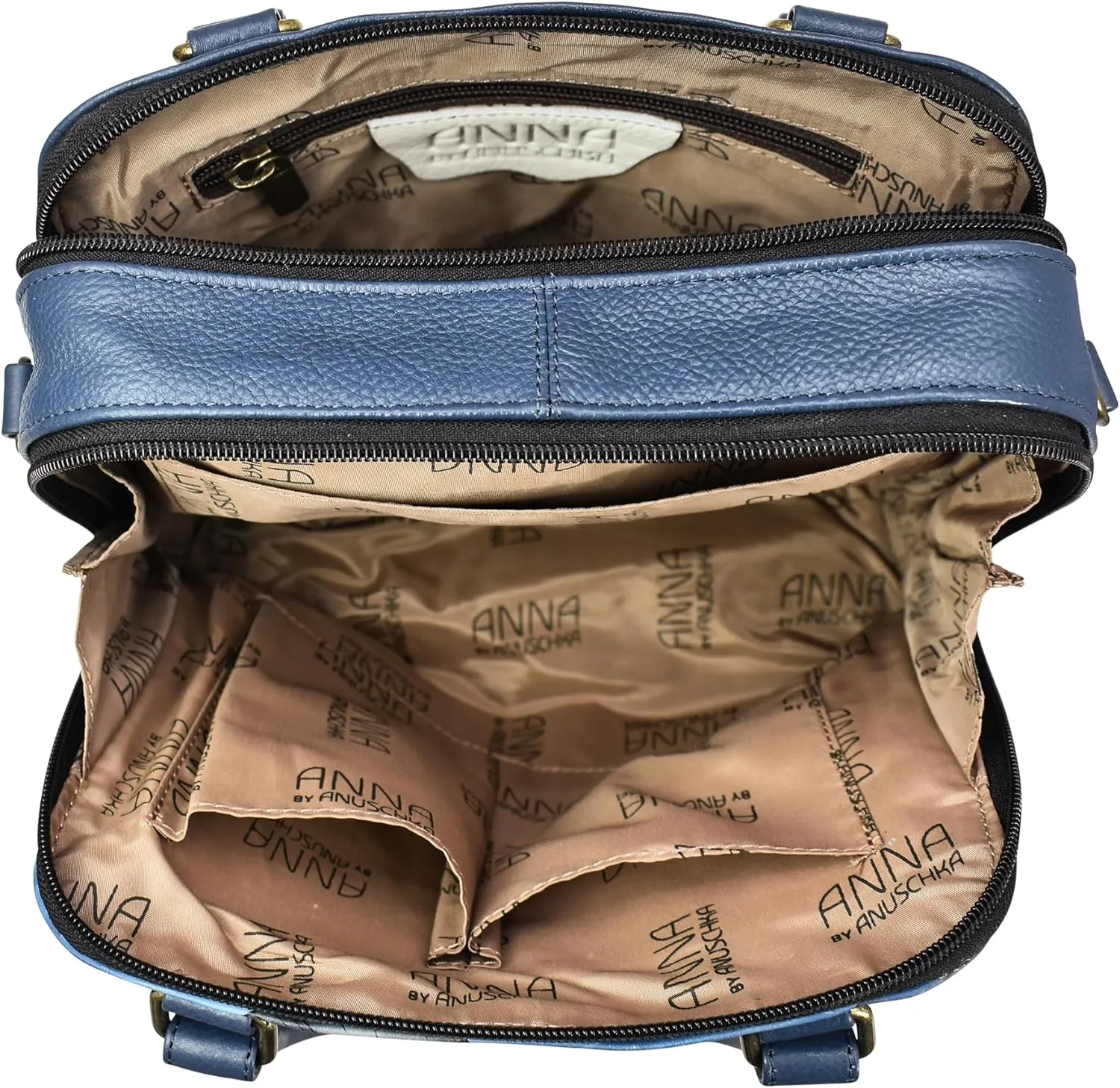 Anna by Anuschka Double Zip Organizer Satchel