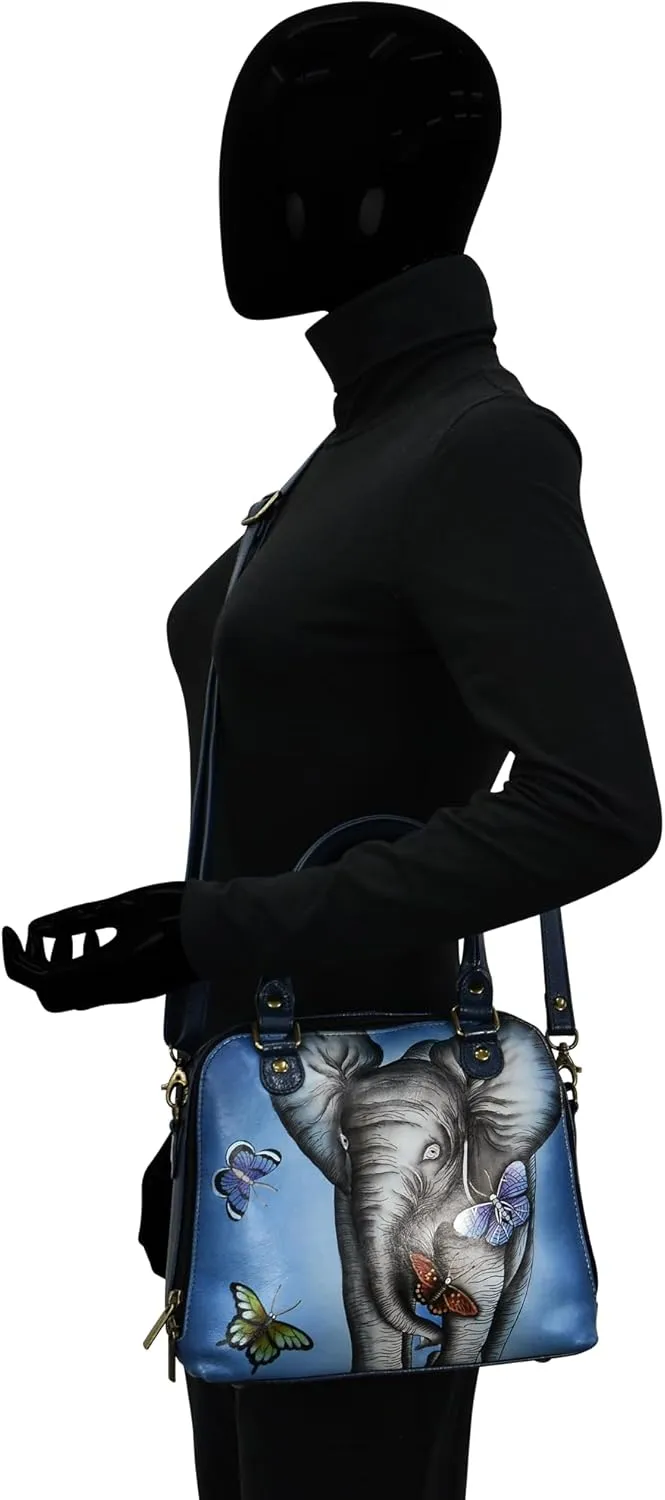 Anna by Anuschka Double Zip Organizer Satchel