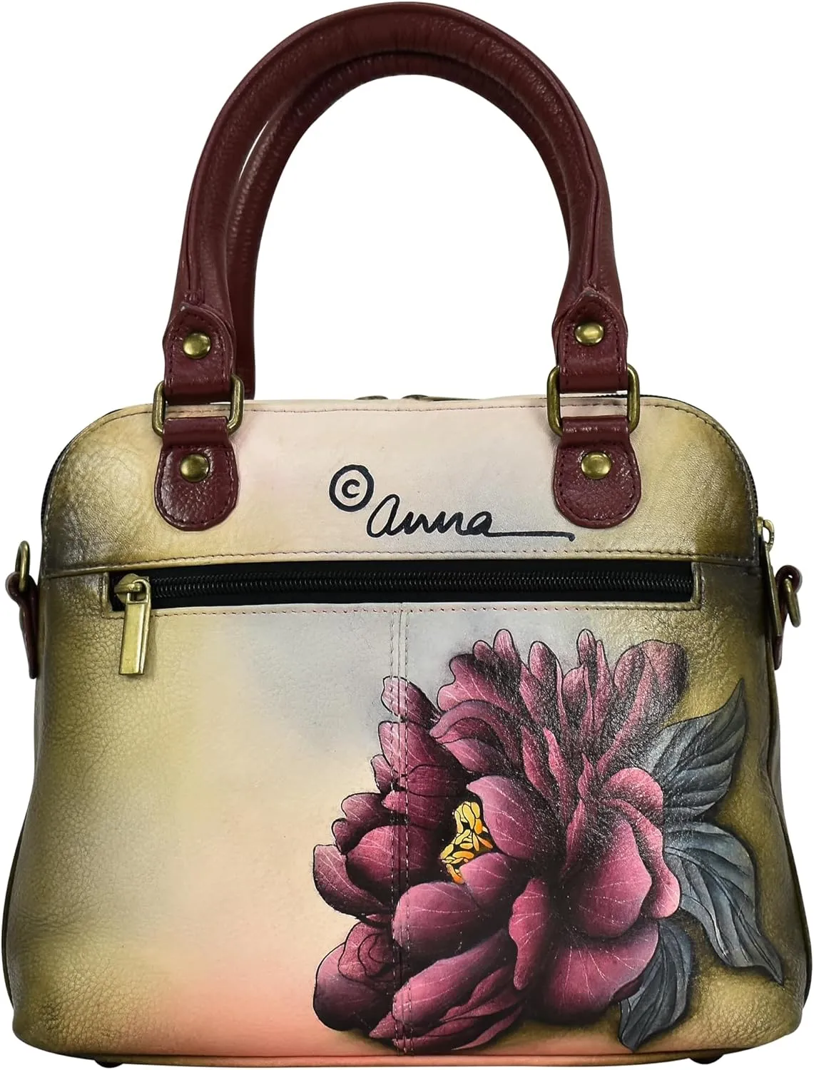 Anna by Anuschka Double Zip Organizer Satchel
