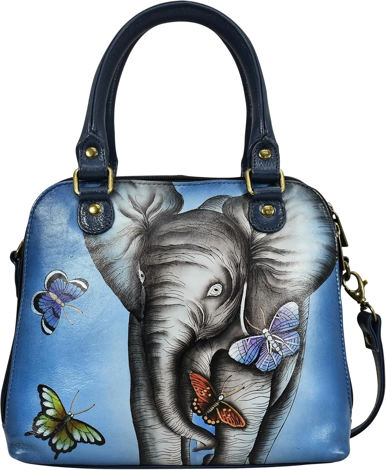 Anna by Anuschka Double Zip Organizer Satchel