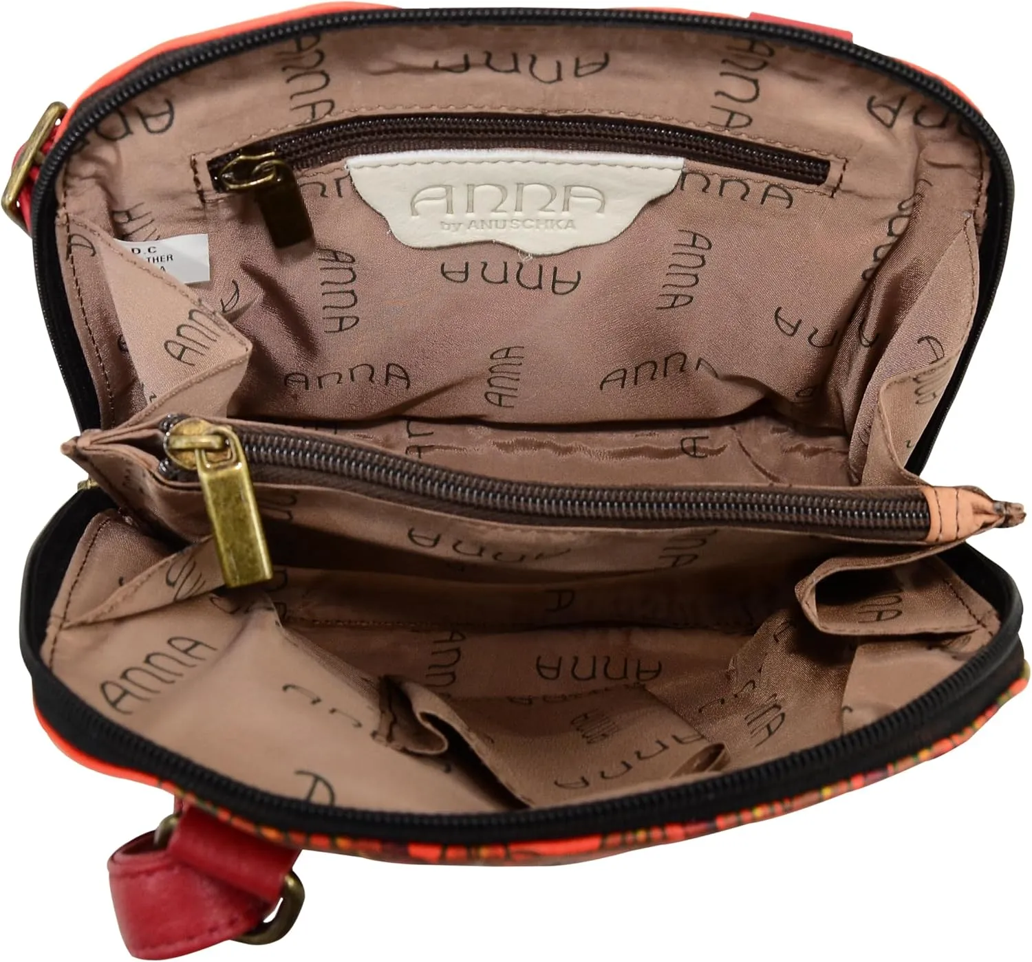 Anna by Anuschka Leather Small Multi Compartment Zip-Around Organizer