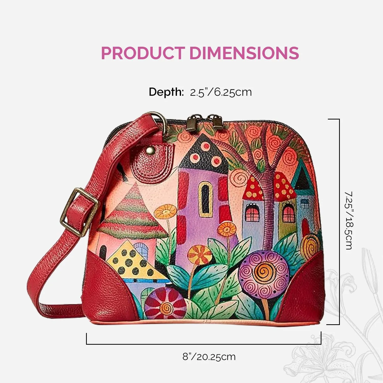 Anna by Anuschka Leather Small Multi Compartment Zip-Around Organizer