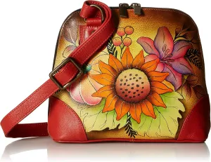 Anna by Anuschka Leather Small Multi Compartment Zip-Around Organizer