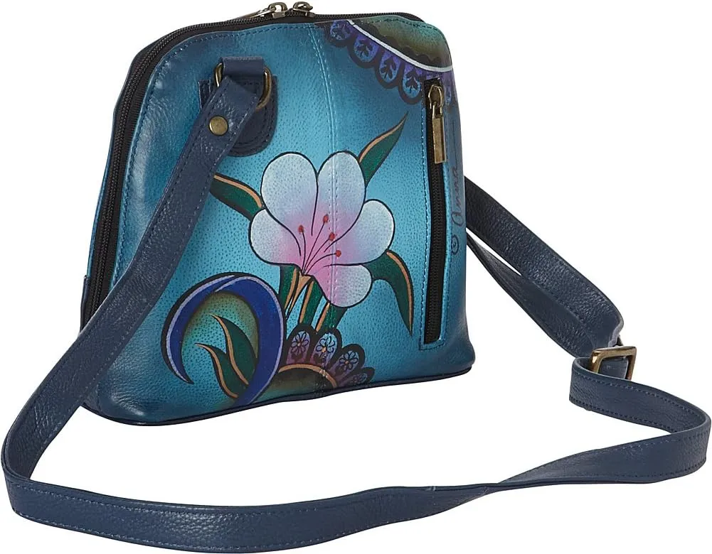 Anna by Anuschka Leather Small Multi Compartment Zip-Around Organizer