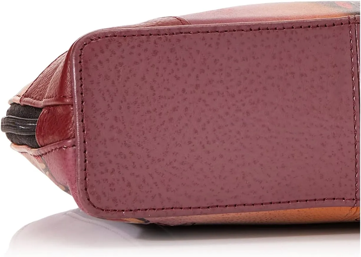 Anna by Anuschka Leather Small Multi Compartment Zip-Around Organizer