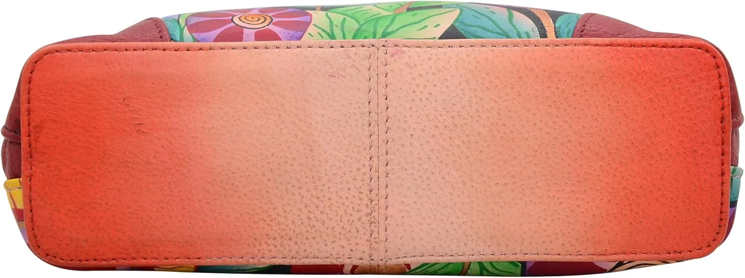 Anna by Anuschka Leather Small Multi Compartment Zip-Around Organizer