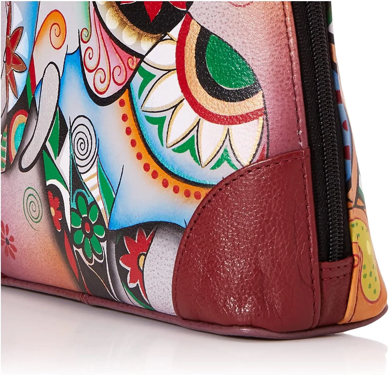 Anna by Anuschka Leather Small Multi Compartment Zip-Around Organizer