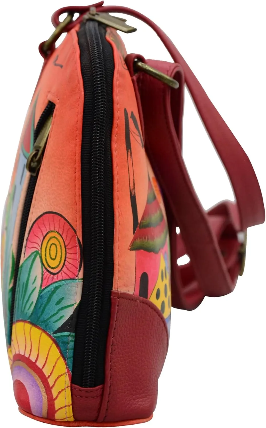 Anna by Anuschka Leather Small Multi Compartment Zip-Around Organizer