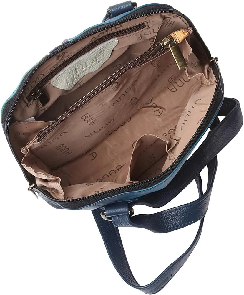 Anna by Anuschka Leather Small Multi Compartment Zip-Around Organizer