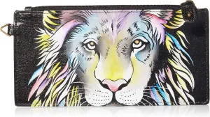 Anna by Anuschka Women's Hand Painted Genuine Leather Organizer Wallet