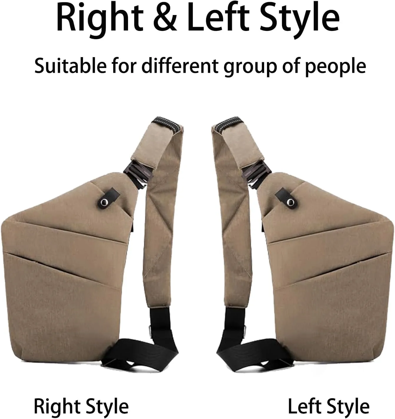 Anti Theft Bag Travel Purse, Anti Theft Crossbody Bags Travel Purses for Women Men Slim Sling Bag