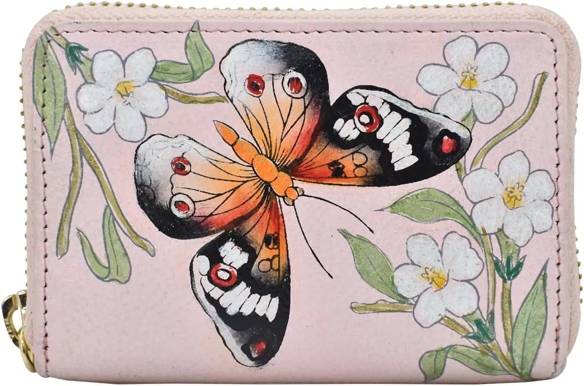 Anuschka Women’s Original Hand-Painted Genuine Leather Accordion Style Credit and Business Card Holder