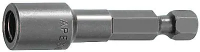 Apex Tool Group Hex Drive Bit Holders, Magnetic, 1/4 in Drive, 4 in Length, M-490-4
