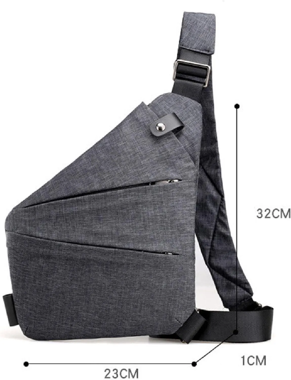 APLUSH Anti Theft Crossbody Travel Bags Slim Sling Bag with Adjustable Strap Multi-Pocket Shoulder Bag