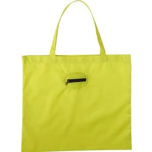 Arrow Nylon Tote Bag with Zippered Pouch