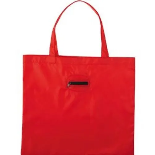 Arrow Nylon Tote Bag with Zippered Pouch