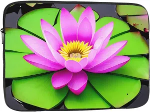 Asian Lotus Flower Prints Shockproof Portable Laptop Sleeve Bag 13 inch - Protective Case for Men and Women's Business Travel, Office Daily Use
