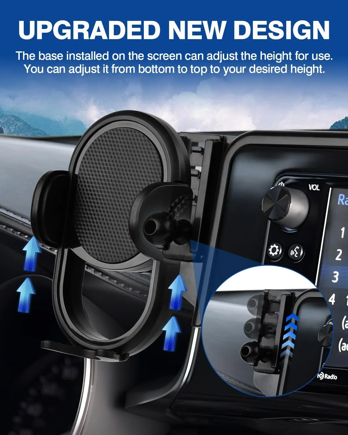 Autorder Custom Fit for Car Phone Holder Audi A4 2020 /A5 2020 /Q5 2021  Accessories Phone Mount 10.1" Screen Cell Phone Automobile Cradles Hands-Free 360 Degree Rotation