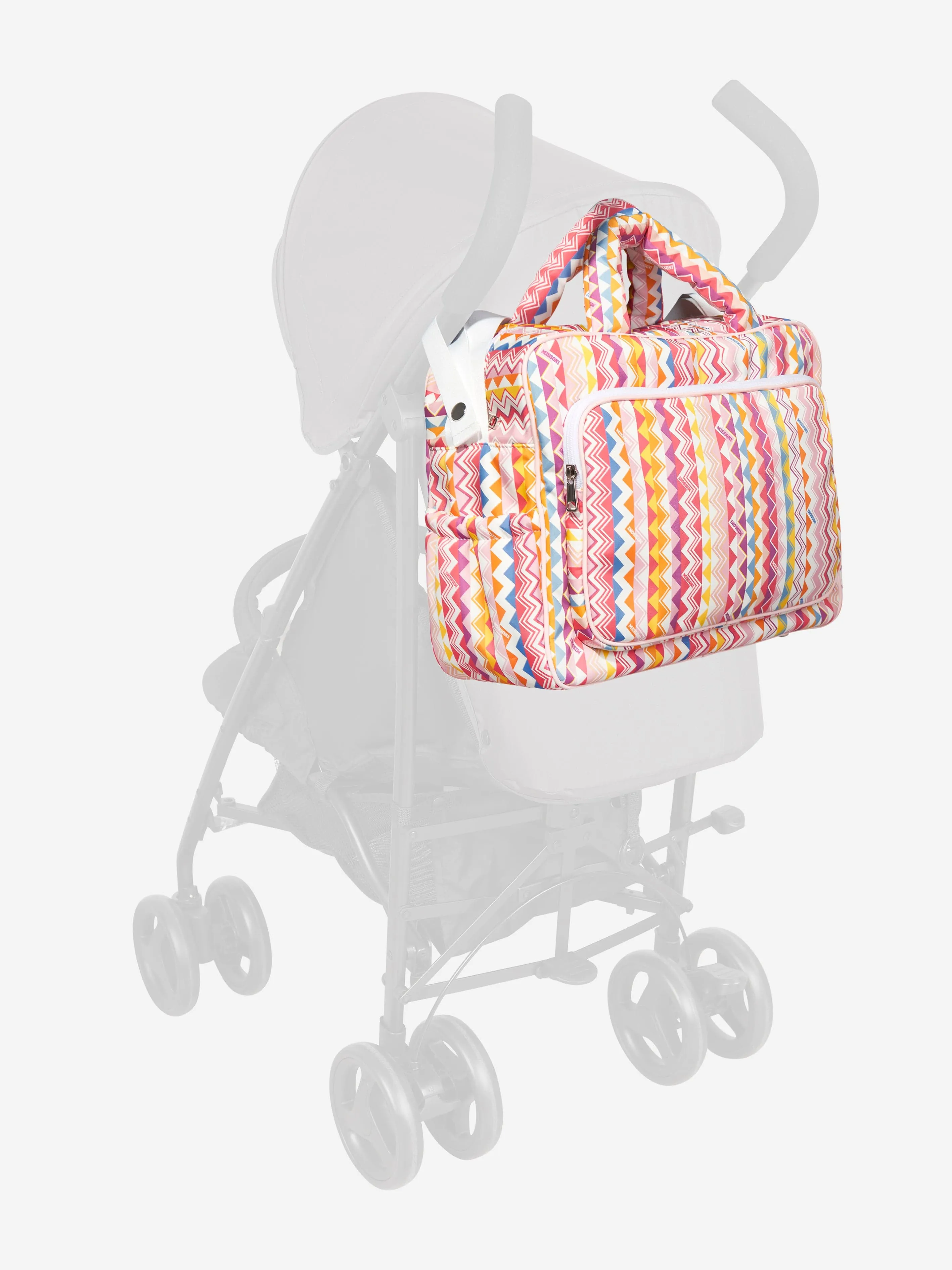 Baby Zigzag Changing Bag in Pink (35cm)
