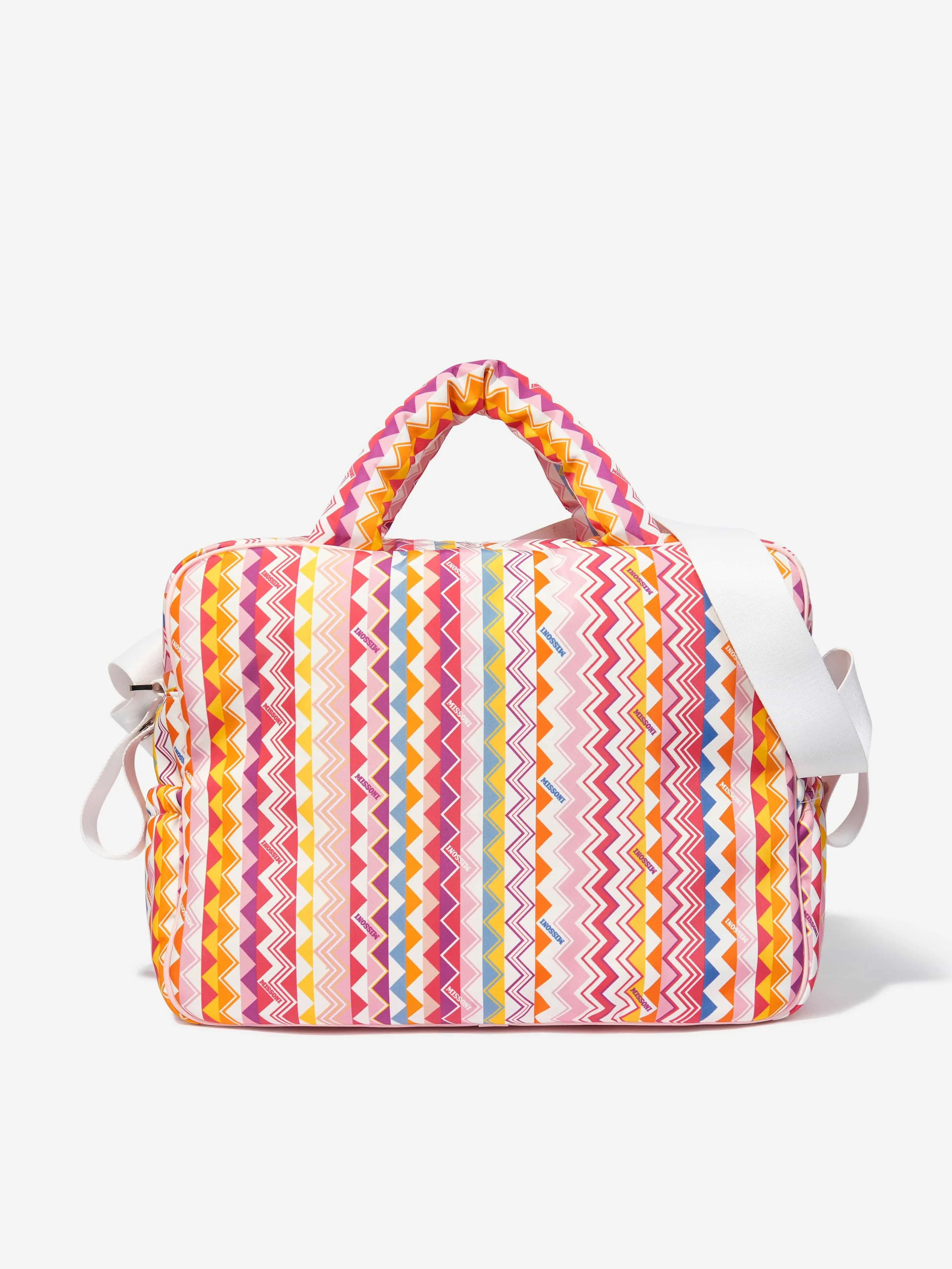 Baby Zigzag Changing Bag in Pink (35cm)