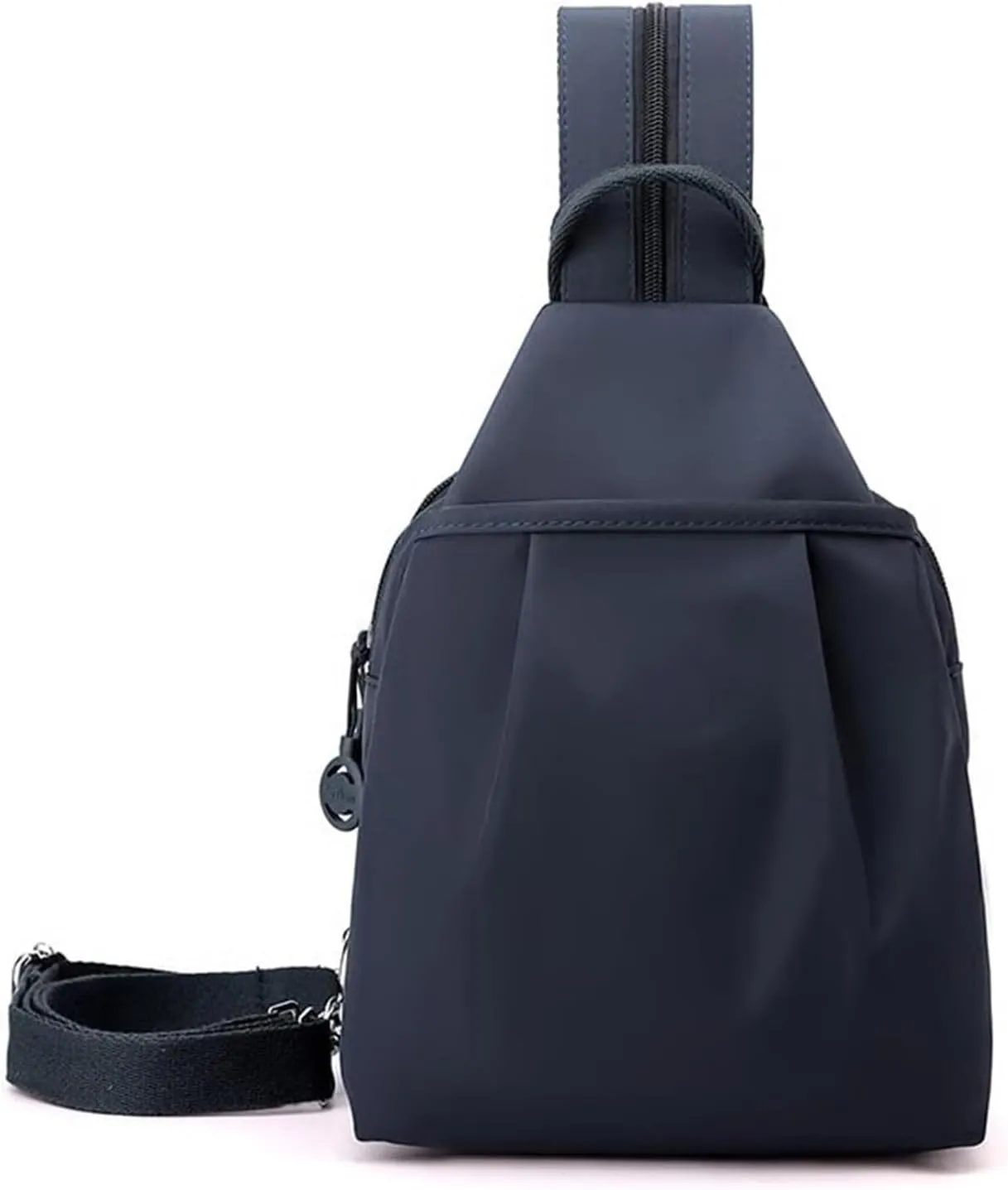 Backpack Chest Bags Double Zipper Large Capacity, Large Capacity Oxford Crossbody Backpack with Anti-Theft Design (Blue-a)