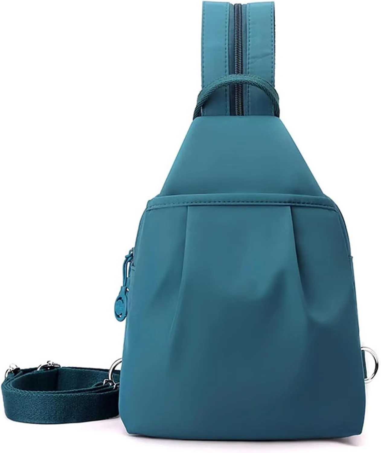 Backpack Chest Bags Double Zipper Large Capacity, Large Capacity Oxford Crossbody Backpack with Anti-Theft Design (Blue-b)